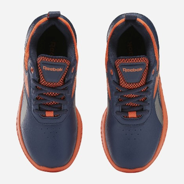 Підліткові кросівки для хлопчика Reebok Rush Runner 5.0 Syn 100205237 39 (6.5UK) Темно-синій/Помаранчевий (1200143773680) - зображення 4