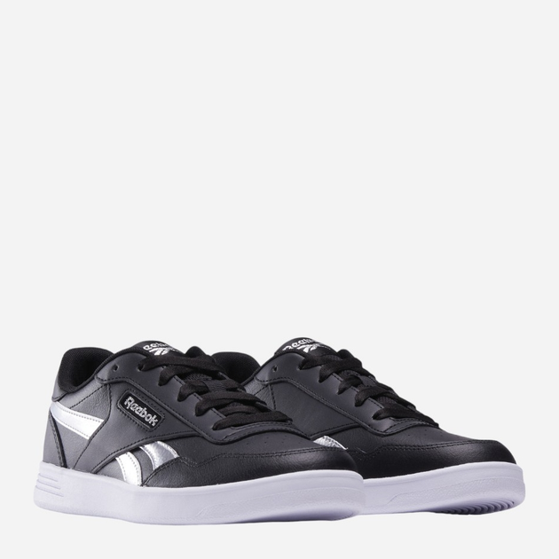 Жіночі кеди низькі Reebok Court Advance 100202591 38.5 (5.5UK) Чорний/Сріблястий (1200143820391) - зображення 2