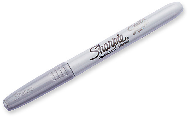 Marker Sharpie Metallic 1.4 mm Srebrny (3501179860046) - obraz 2