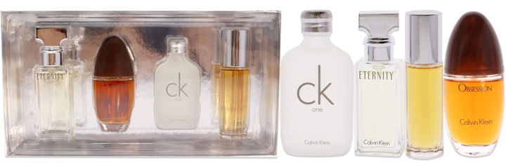 Zestaw miniatur damskich Calvin Klein Woda perfumowana Obsession 15 ml + Escape 15 ml + Eternity 15 ml + Woda toaletowa unisex CK One 15 ml (3616304678585) - obraz 2