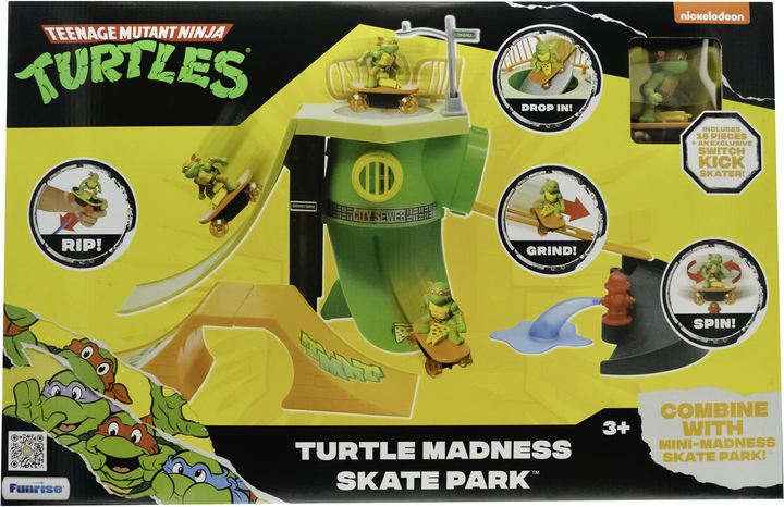 Zestaw do zabawy Funrise TMNT Ninja Turtles Classic Plague Skate Park (0021664710449) - obraz 1