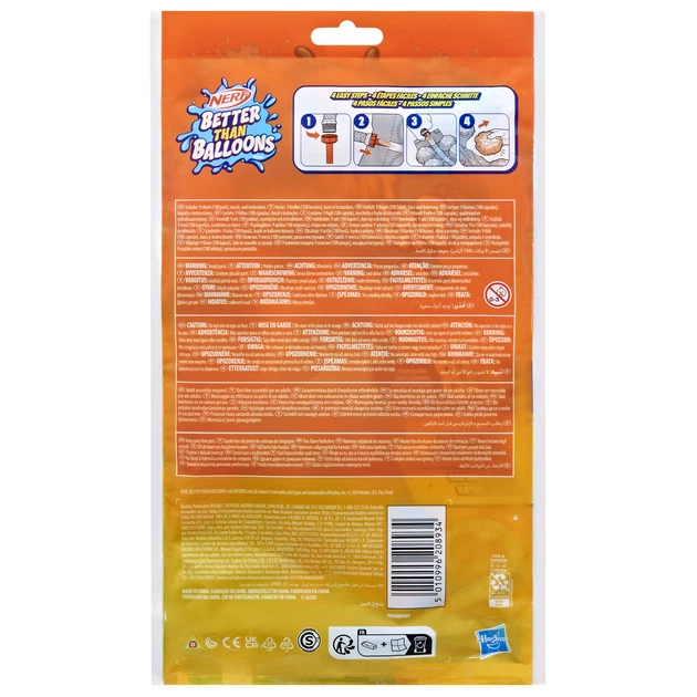 Zestaw zabawkowy wodny Hasbro Nerf Better Than Balloons Wodne balony 100 szt (F8742) (5010996208934) - obraz 16
