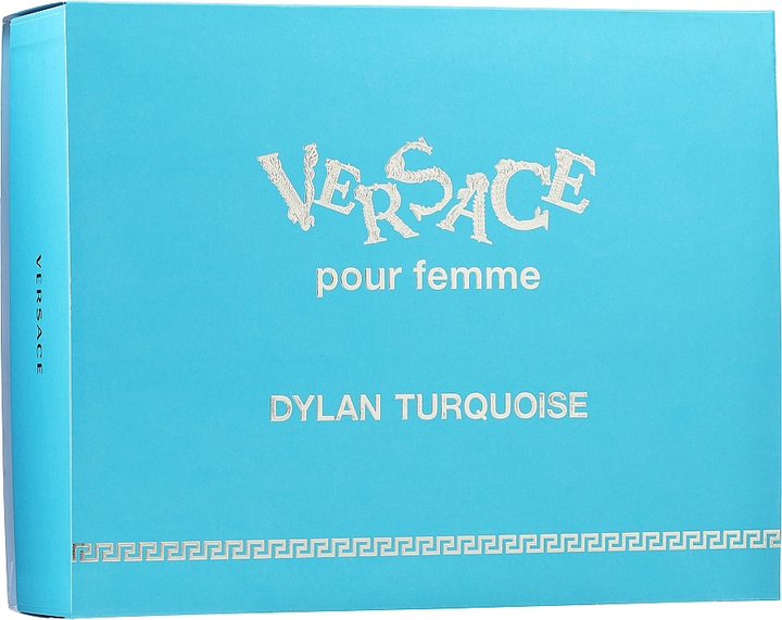 Набір для жінок Versace Dylan Turquoise Туалетна вода 50 мл + Гель для душу 50 мл + Лосьйон для тіла 50 мл (8011003873463) - зображення 3