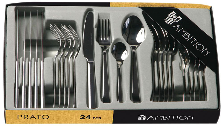 Komplet sztućców Ambition Prato 24 elementy (5904134284426) - obraz 8