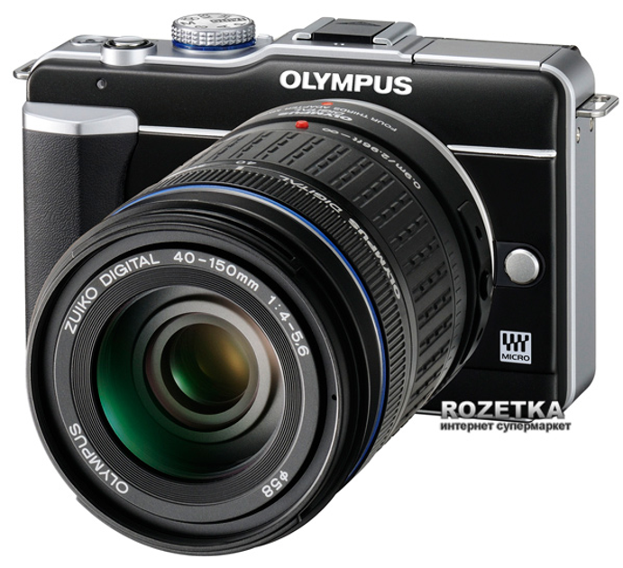 Фотоаппарат Olympus PEN E-PL1 14-42mm + 40-150mm DZKit Black/Black ...