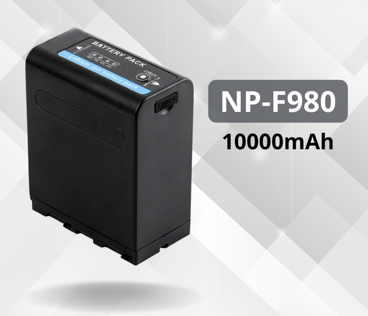 Аккумулятор NP-F980 NP-F970 NP-F960 с функцией Powerbank и USB для камер SONY и LED света 10000 ma (001) - изображение 5