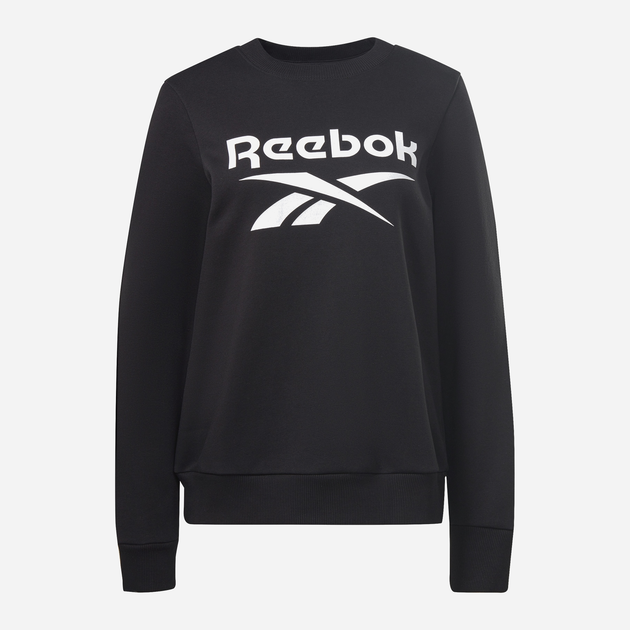 Bluza bez kaptura damska polarowa Reebok Identity Big Logo Fleece Crew 100012590 M Czarna (4066746331781) - obraz 1