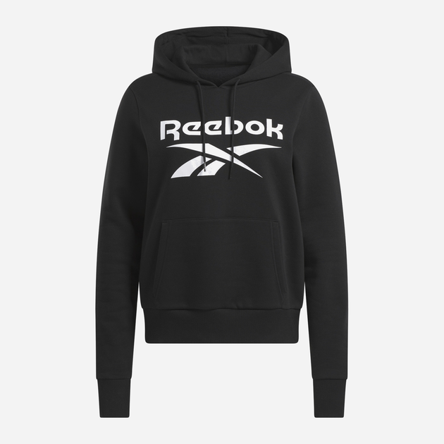 Худі утеплене жіноче Reebok Identity Big Logo Fleece Hoodie 100071935 XS Чорне (4066764805523) - зображення 1