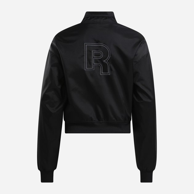 Бомбер жіночий Reebok Team Jacket 100205749 2XS Чорний (1200143952559) - зображення 2