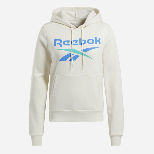 Bluza z kapturem damska ocieplana Reebok Identity Big Logo Fleece Hoodie 100205812 XS Mleczna (1200143849774) - obraz 1