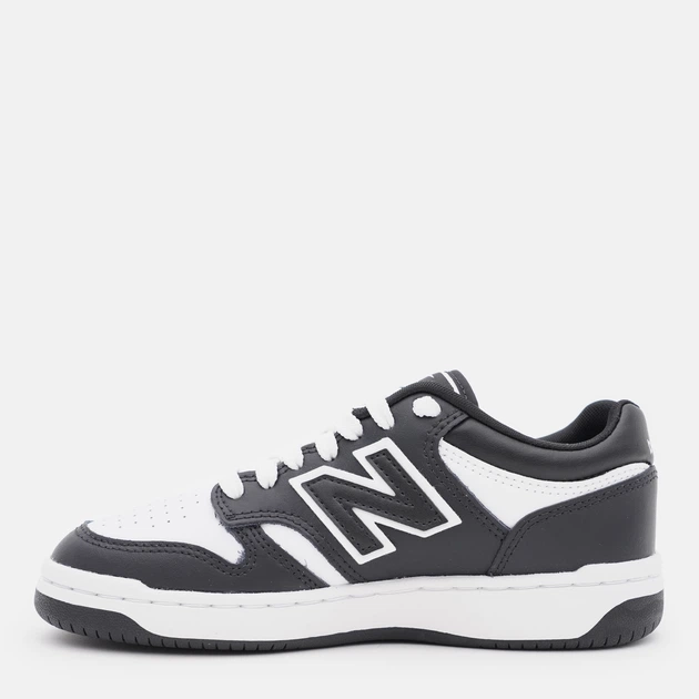 Sneakersy młodzieżowe chłopięce New Balance 480 GSB480BW 36 (4US) Czarny/Biały (197375092119) - obraz 3