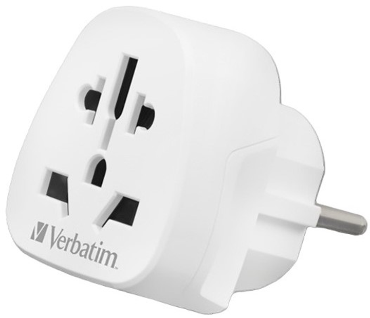 Adapter podróżny Verbatim World-to-Europe WTEU-02 Biały (023942495499) - obraz 2