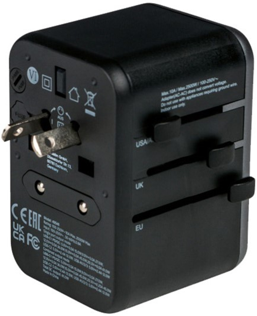 Adapter podróżny Verbatim World-to-World UTA-04 Czarny (023942495468) - obraz 5