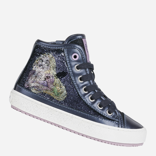 Sneakersy dziecięce dla dziewczynki wysokie Geox J164GD0K9NF-C4002 31 Granatowe (8050036287229) - obraz 3