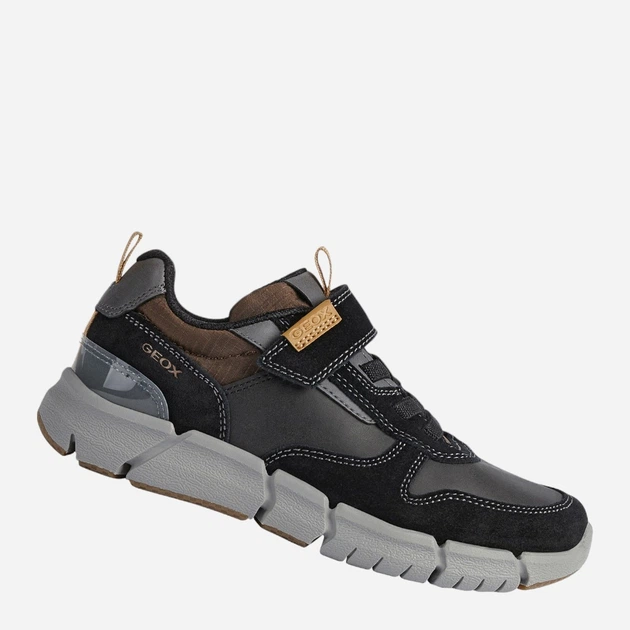 Sneakersy chłopięce Geox J169BC0ME22-C9241 33 Czarny/Szary (8050036291349) - obraz 3