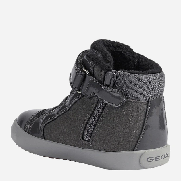 Дитячі зимові черевики для дівчинки Geox B161MB0AU02-C9002 27 Темно-сірі (8050036158703) - зображення 3