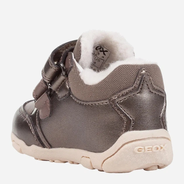 Дитячі зимові черевики для дівчинки Geox B162ZA0AJ54-C9006 24 Коричневі (8050036860088) - зображення 3