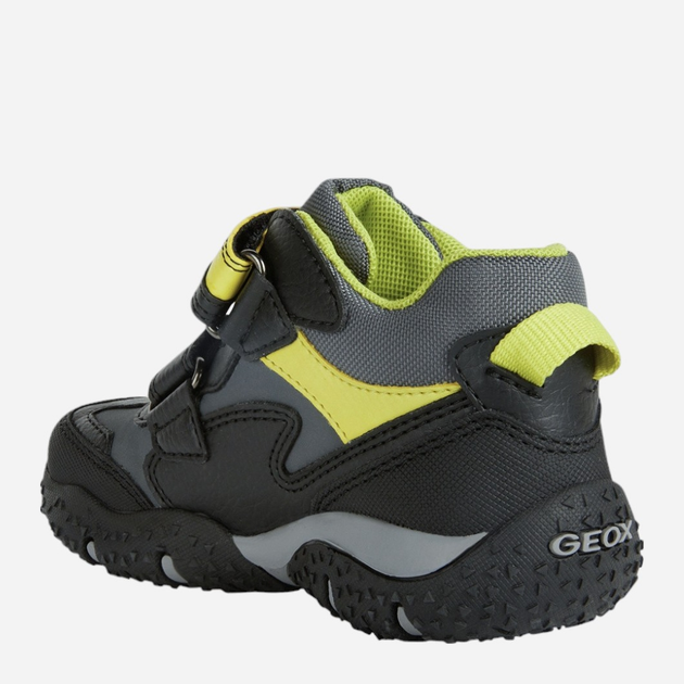 Trzewiki chłopięce na rzepy Geox J2642A050BU-C0802 30 Czarny/Szary (8050036709417) - obraz 3