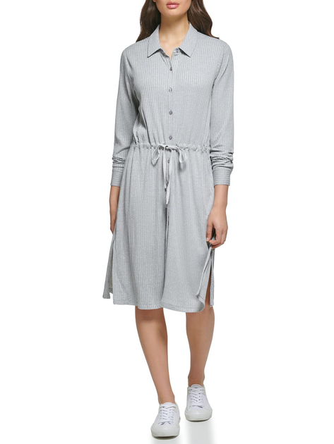Сукня-сорочка міді осіння жіноча Calvin Klein 644122038 XS Сіра від Rozetka на платформі USKIDKA Акція на Сукня-сорочка міді осіння жіноча Calvin Klein 644122038 XS Сіра від Rozetka