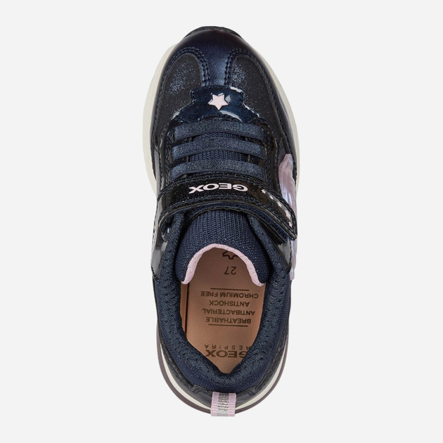 Sneakersy dziecięce dla dziewczynki Geox J268VB0BLAJ-C0694 28 Granatowe (8050036808424) - obraz 4