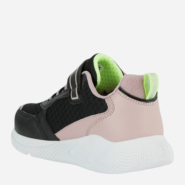 Sneakersy dziecięce dla dziewczynki Geox J26FWA0BC14-C0724 34 Czarny/Pudrowy (8050036702098) - obraz 3