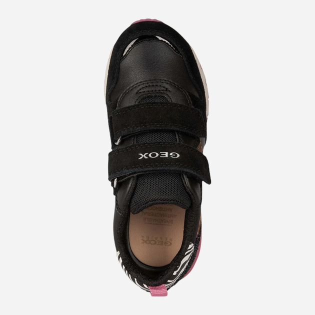 Sneakersy dziecięce dla dziewczynki Geox J26GZC022BC-C0922 33 Czarne (8050036801067) - obraz 3