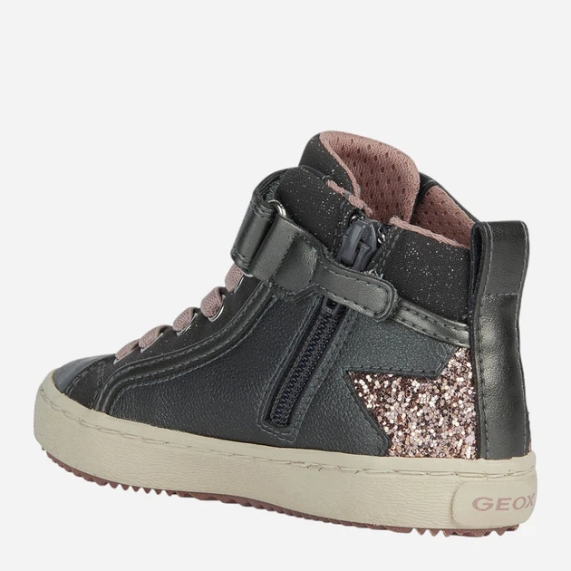 Дитячі демісезонні черевики для дівчинки Geox J944GM0BCEW-C1FK8 33 Сірі (8050036815453) - зображення 3