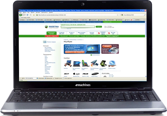 Ноутбук Acer eMachines E730Z-P602G50Mnks (LX.NAN0C.009) – фото