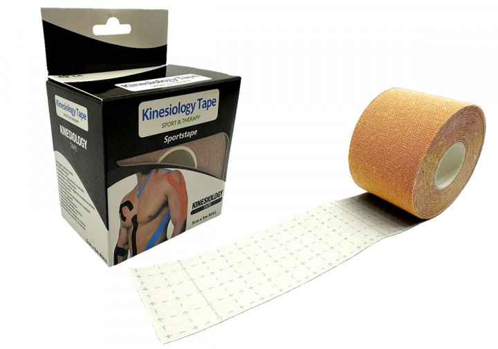 Кинезиологический тейп EasyFit Kinesio бежевый - изображение 3