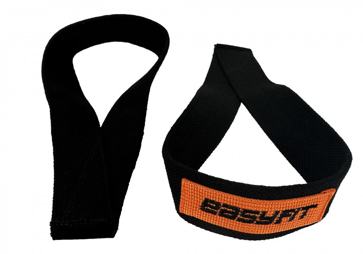 Лямки атлетичні EasyFit Delta для тягової тяги чорні - зображення 3