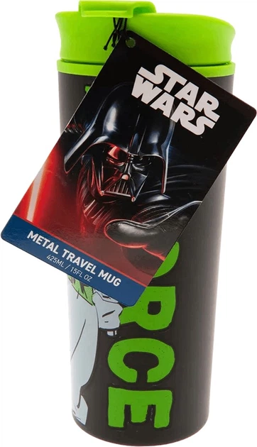 Kubek termiczny metalowy Gwiezdne Wojny Yoda poczuj moc (5050574275804) - obraz 3