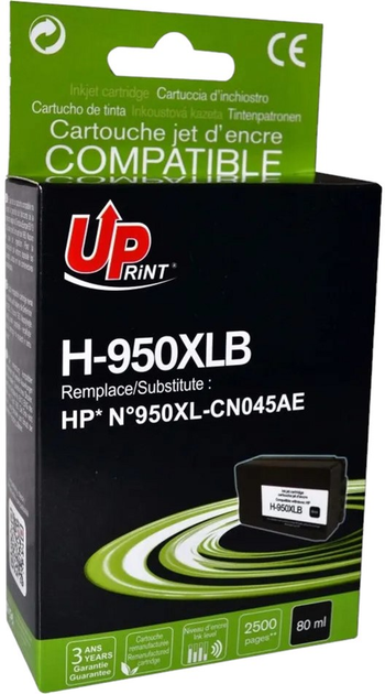 Tusz do drukarek CN045AE UPrint do HP 80 ml Black (H-950XL-B) - obraz 1