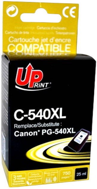 Картридж UPrint PG540XL для Canon 25 мл Black (C-540XL-B) - зображення 1