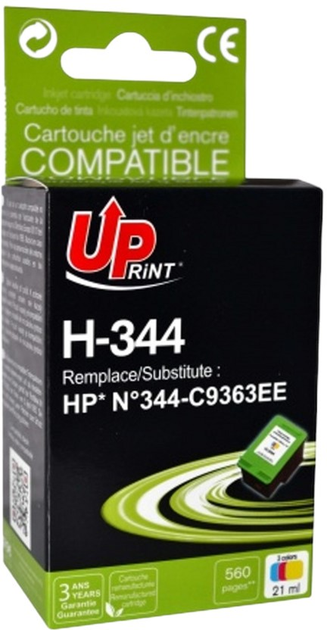 Tusz do drukarek UPrint C9363EE do HP Color 21 ml (H-344CL) - obraz 1