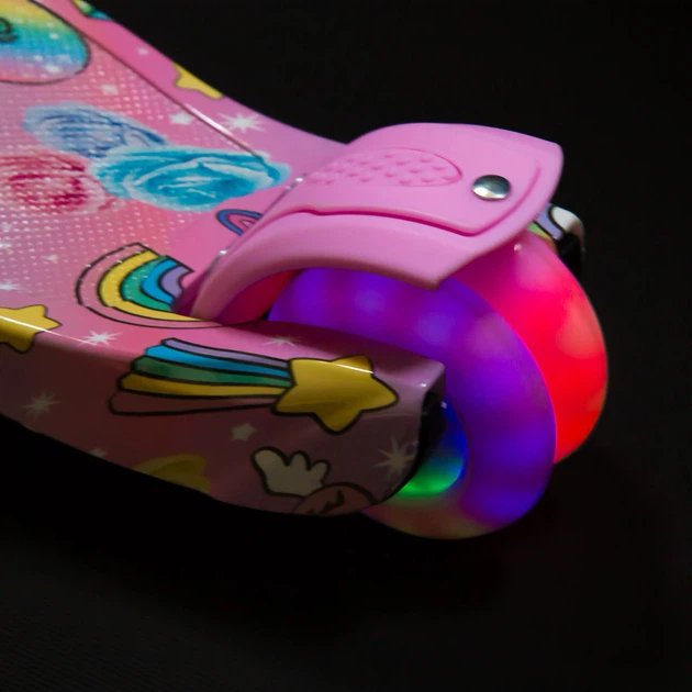 Самокат дитячий Nils Fun HLB15 Рожевий (5907695540758) - зображення 9