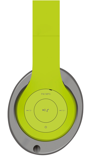 Słuchawki bezprzewodowe Freestyle Headset FH0916 Green Grey (FH0916GG) - obraz 2