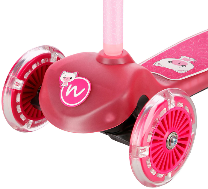 Самокат дитячий Nils Fun HLB001 Рожевий (5907695542424) - зображення 7