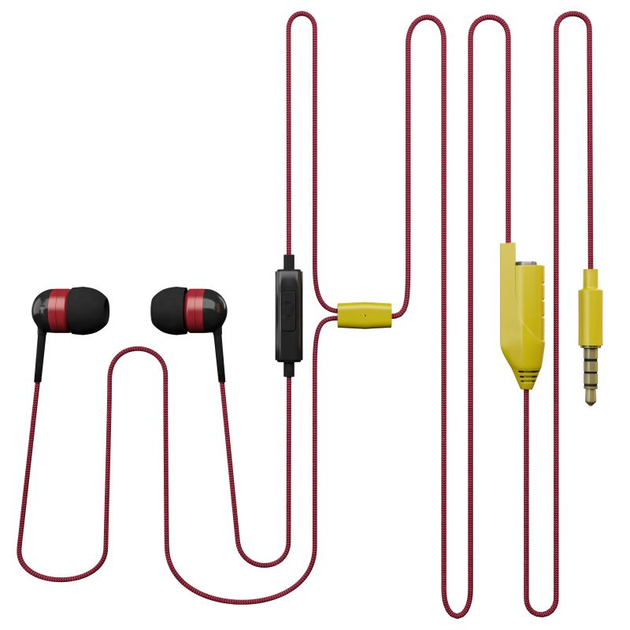 Навушники Maxell Earphones Share Red (MXSEBSR) - зображення 2