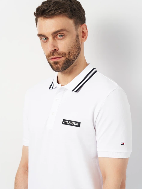 Поло довге чоловіче Tommy Hilfiger 11352.2 2XL Біле - Фото 4 Поло довге чоловіче Tommy Hilfiger 11352.2 2XL Біле - зображення 4