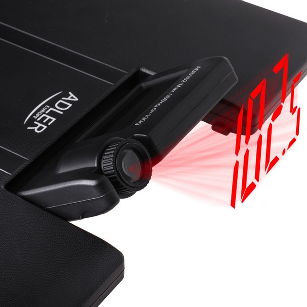 Напольные весы электронные Adler AD 8182 до 180 кг с проектором Black ТР - изображение 8