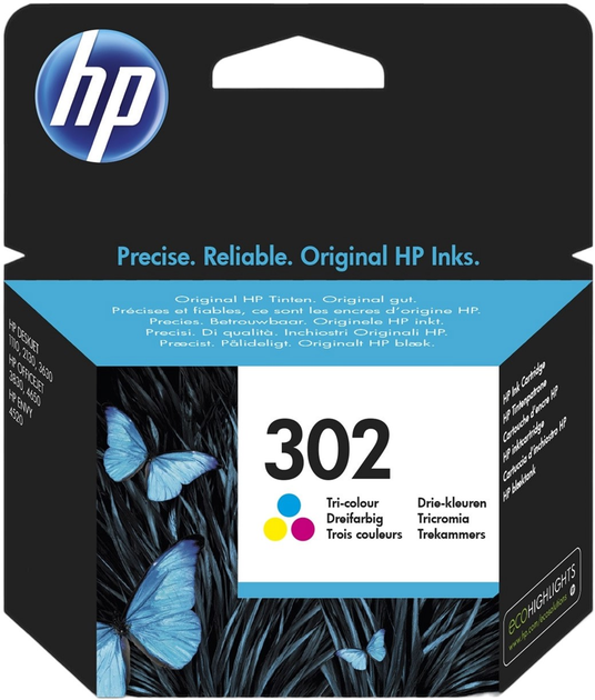 Картридж HP F6U65AE 302 Color 4 мл (0888793802960) - зображення 1