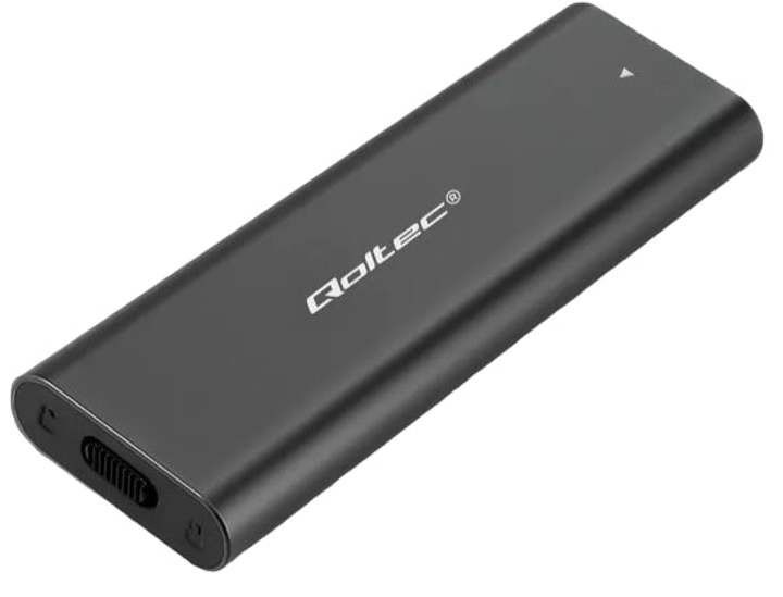 Зовнішня кишеня Qoltec для SSD 2.5" SATA USB Type-C 3.1 Black (955555904328851) - Уцінка - зображення 1