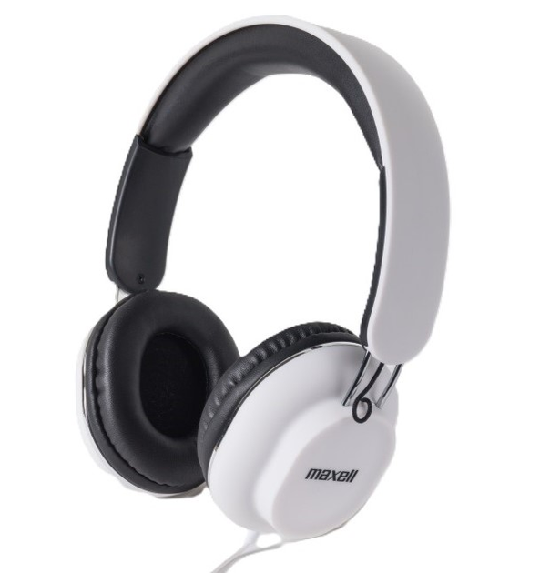 Słuchawki przewodowe Maxell Headphones HP-250 Classics White (MXSCLW) - obraz 1