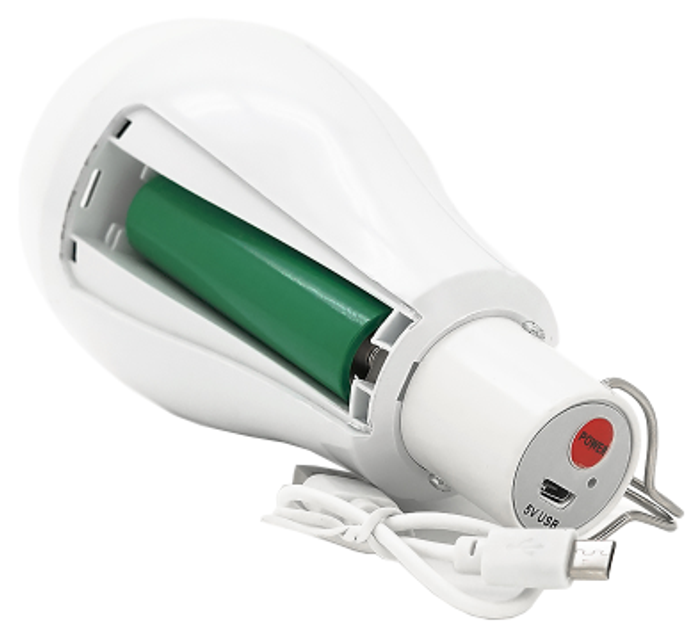 Светодиодный ночник лампа с аккумулятором Emergency Bulb 20W – фото ...
