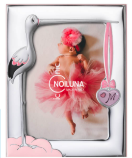 Серебряная фоторамка Аист (код 3809/2AR) 15*18 см - изображение 2