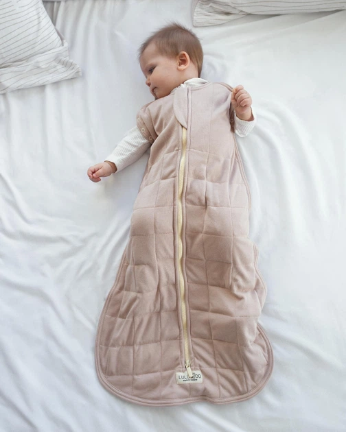 Детский утяжеленный спальный мешок LULLABOO L 104 см 12-24 месяца Бежевый - Фото 3 Детский утяжеленный спальный мешок LULLABOO L 104 см 12-24 месяца Бежевый - изображение 3