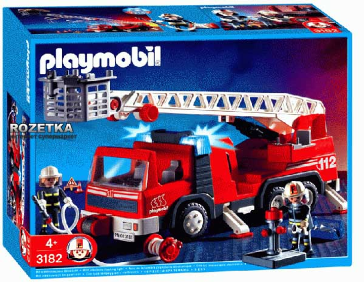 Playmobil Pompiers camion grande échelle 3182