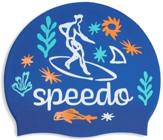 Шапка для плавания Speedo SLOGAN PRT CAP JU/JF/JM (8-0838616700) синий, белый OSFM (5059937567389) - Фото 2 Шапка для плавания Speedo SLOGAN PRT CAP JU/JF/JM (8-0838616700) синий, белый OSFM (5059937567389) - изображение 2