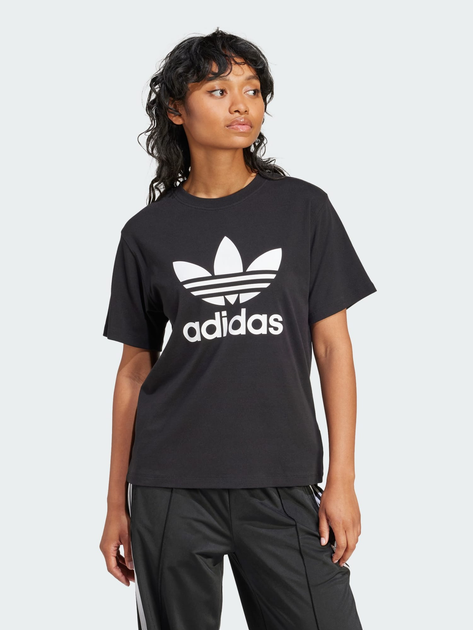 Koszulka damska bawełniana adidas Originals IR9533 XS Czarna (4066757412547) - obraz 1