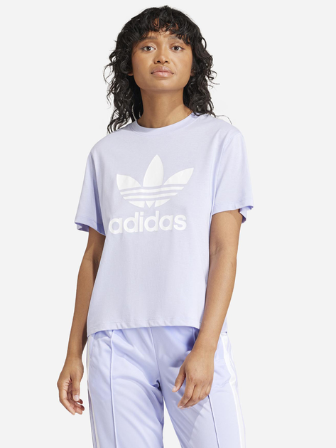 Футболка жіноча adidas Originals IN8439 S Фіолетова (4066757217586) - зображення 1